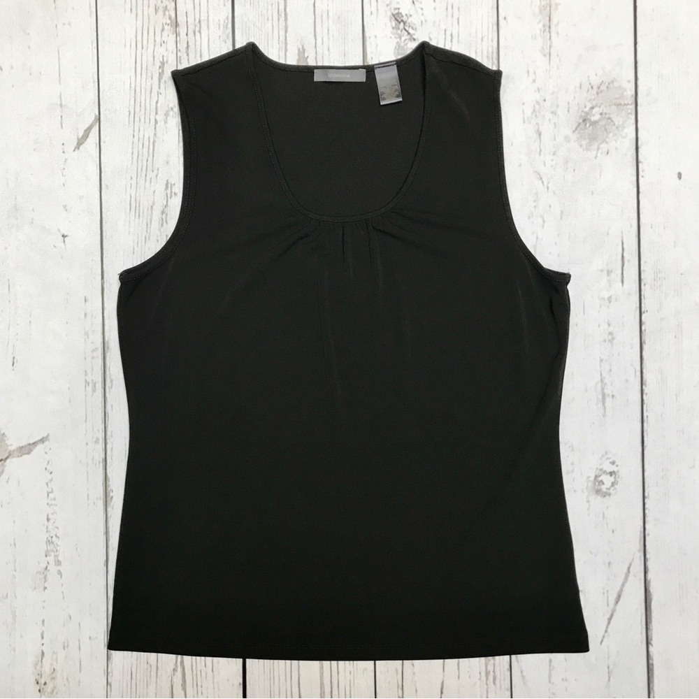 Liz Claiborne Sleeveless Top Black SIZE XL